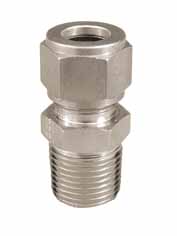 Stainless - 1/2" Comp. x 1/2" MPT