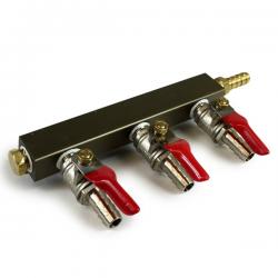 Aluminum 3 Way Manifold w/Checks