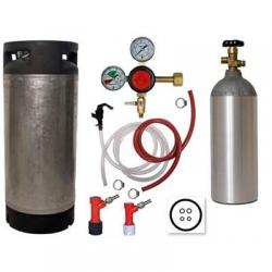 Basic Homebrew Keg Kit - Used Pin Lock Keg - Taprite Regulator