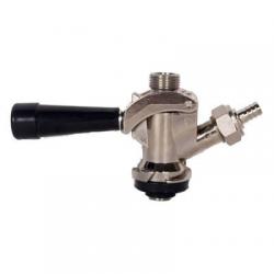 American "D" Sanke Keg Tap (Coupler) - Black Lever