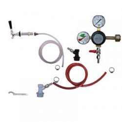 Draft Beer Refrigerator Keg Kit - Taprite Regulator - Single Tap - BALL LOCK