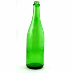 Champagne Bottles, 750ml Green, 12/case