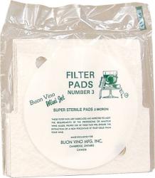 Buon Vino Mini Jet Filter Pads (3) - Sterile