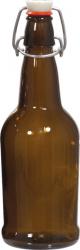 EZ Cap Bottles - 16 oz Amber Swing Top (Qty 12)