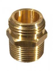 Brass Hose - Male x 3/4 in. mpt and 1/2 in. fpt